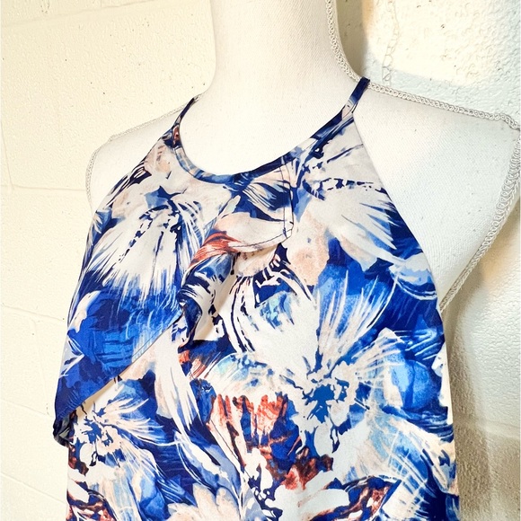 Charles Henry Floral Lined Halter Dress Size M - Picture 8 of 10